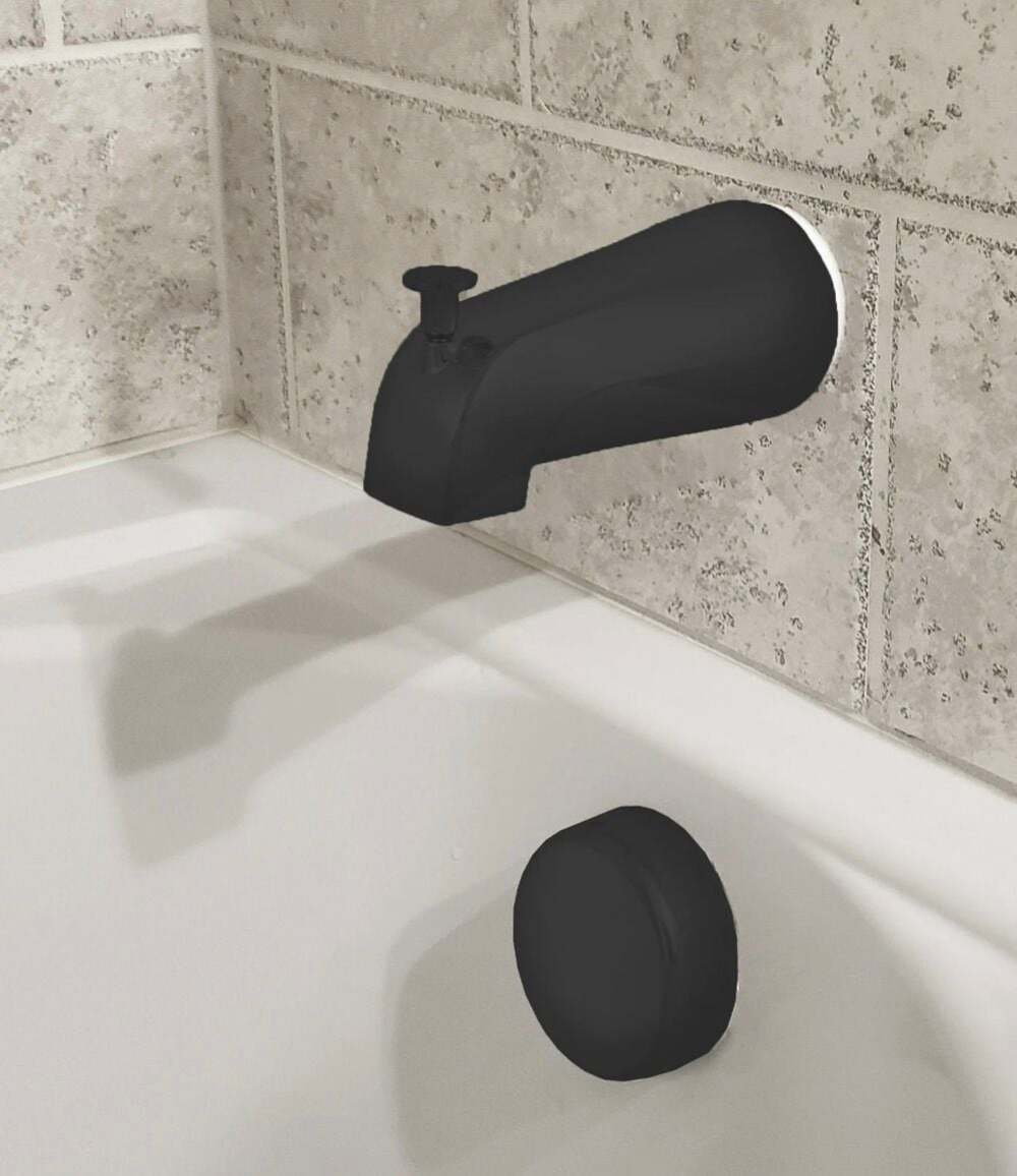 Danco Universal Tub Spout with Diverter - Matte Black
